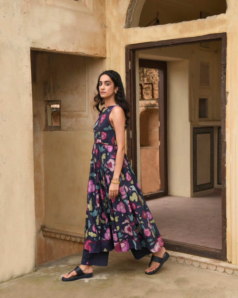Berry Bloom Kurta Set - CiceroniTaro
