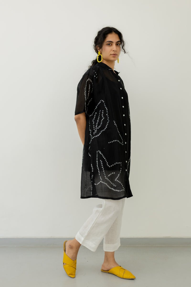 Black Bandhani Tunic with pants - CiceroniCo-ord SetSilai Studio
