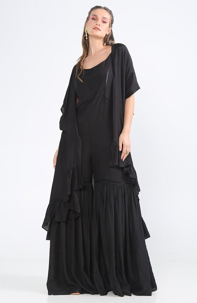 Black Rose Jumpsuit - CiceroniJumpsuitEkastories