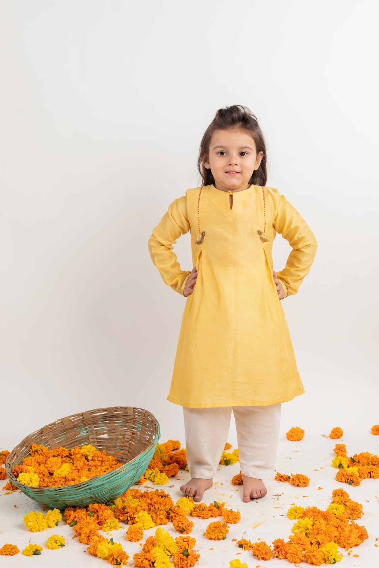 Box Pleat Kurta Set - CiceroniMr. Brat