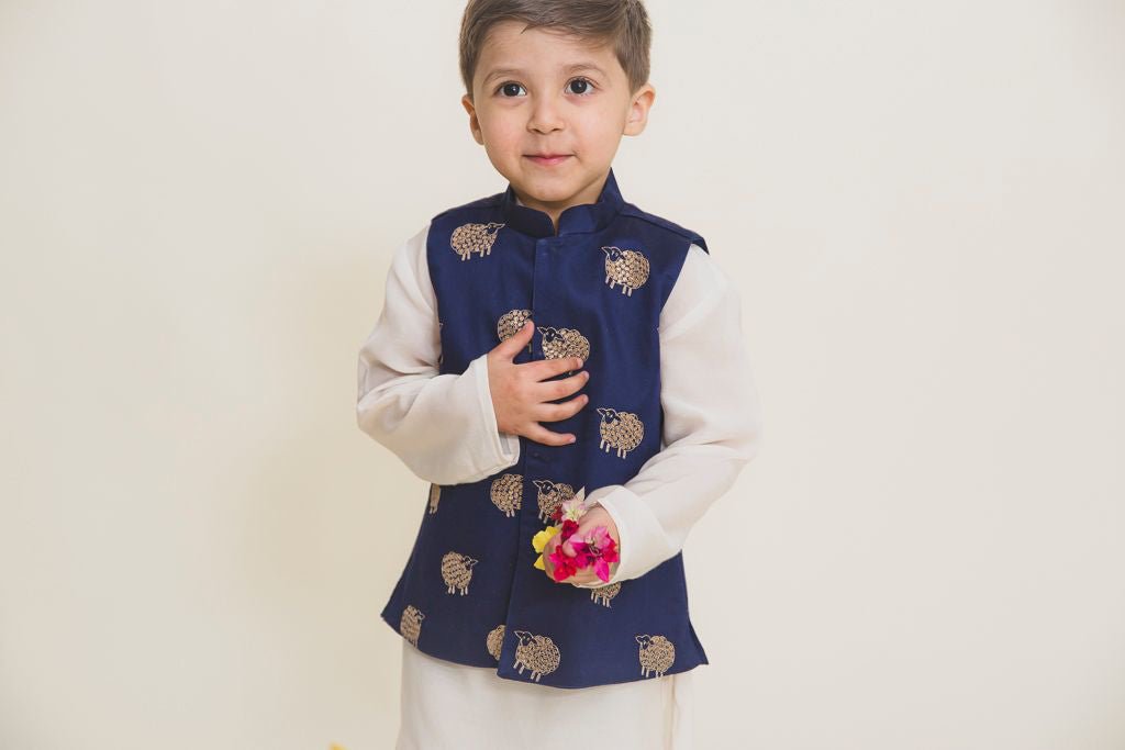 Boys Kurta Pant Jacket Set - CiceroniMr. Brat