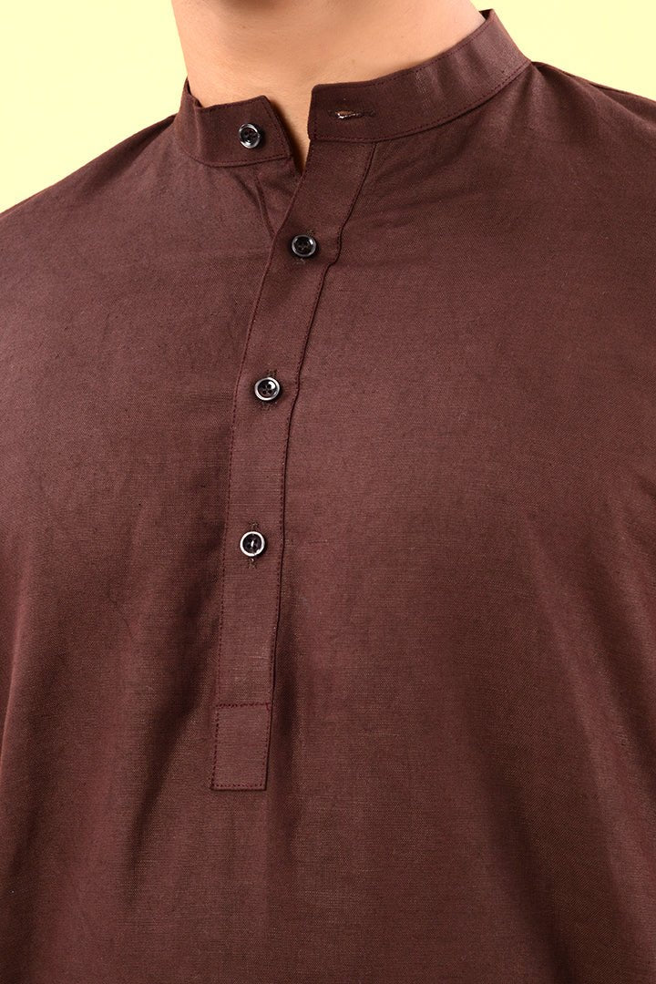 Brown Classic Kurta Set - CiceroniKurta SetHouse Of K.C