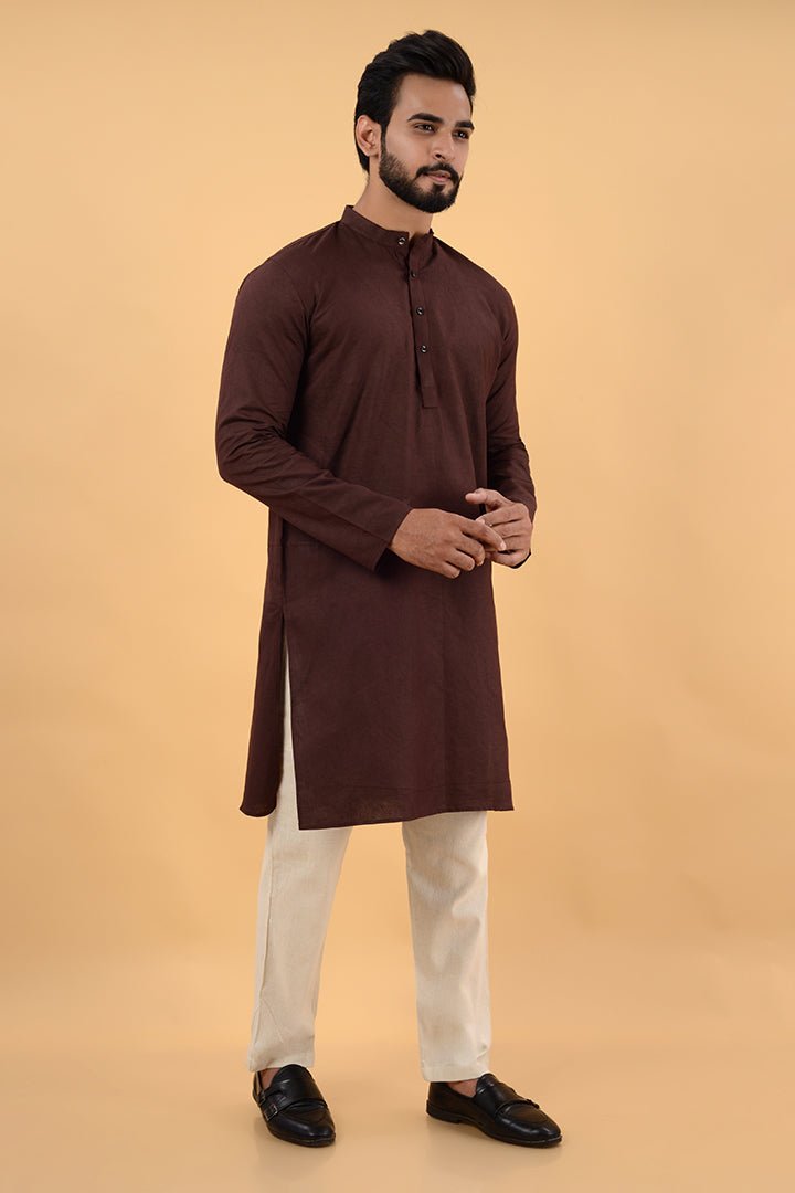 Brown Classic Kurta - CiceroniKurtaHouse Of K.C