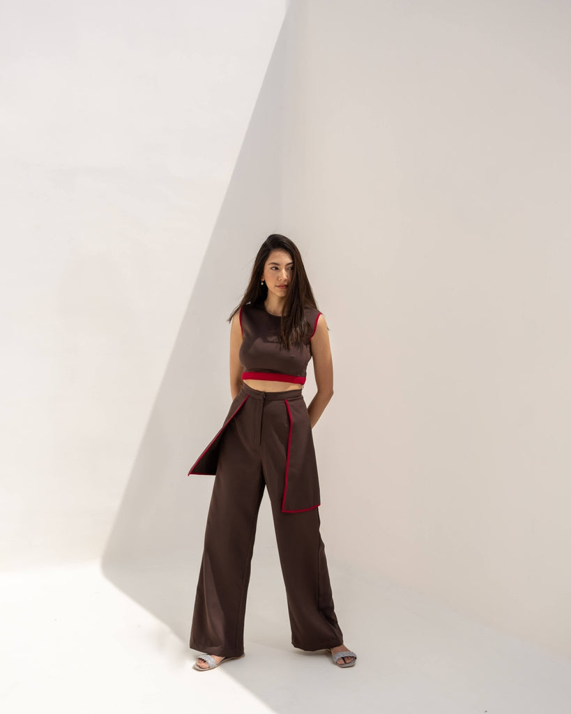 Brown Coord Set - CiceroniKritika Madan Label