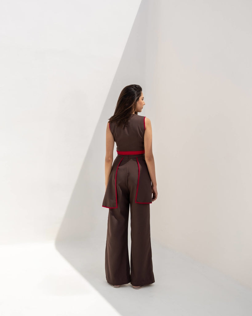 Brown Coord Set - CiceroniKritika Madan Label