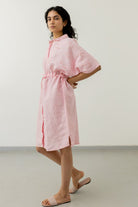 Bubblegum Pink Shirt Dress - CiceroniDressesSilai Studio