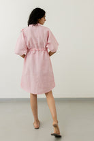 Bubblegum Pink Shirt Dress - CiceroniDressesSilai Studio