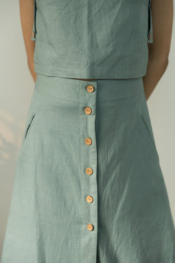 Button-Down Midi Skirt - CiceroniSkirtsAnushé Pirani