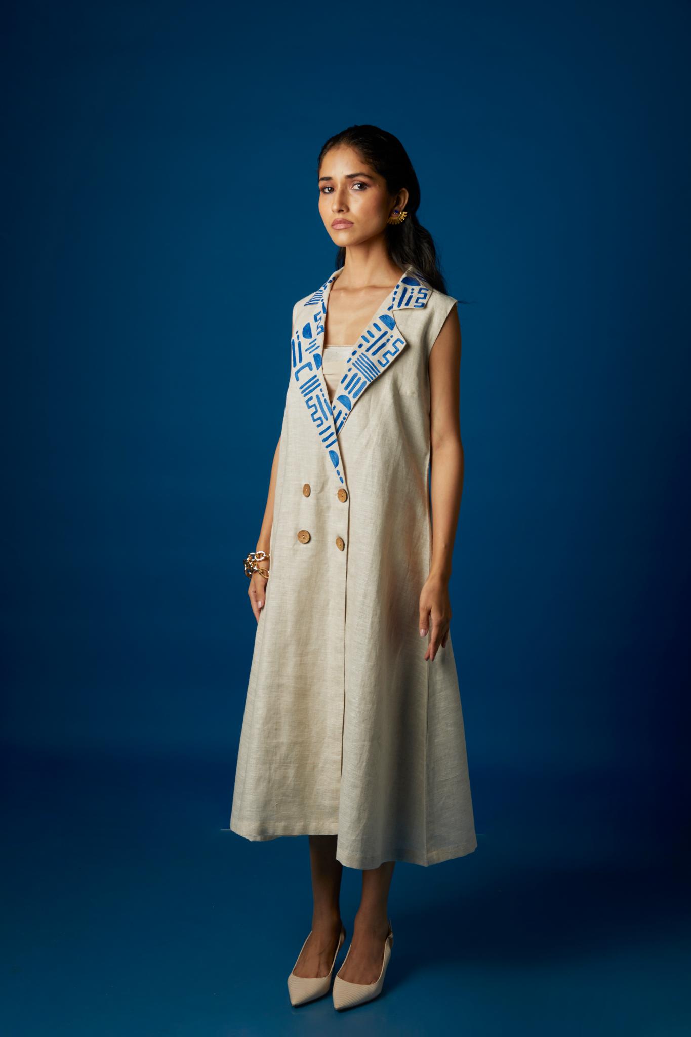 Call of the Pharaohs Blazer Dress - CiceroniDressesArtbeats by Keerthana