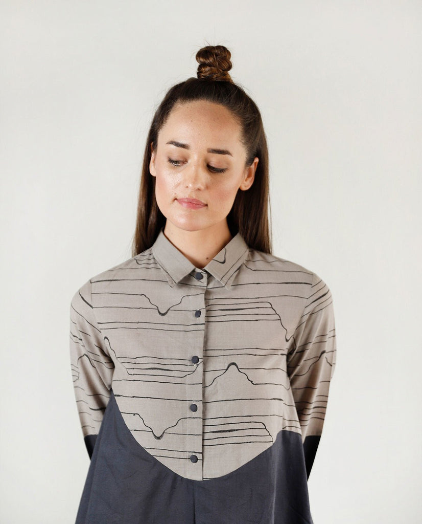 Charcoal Waves Co-ord - CiceroniCo-ord SetRias Jaipur
