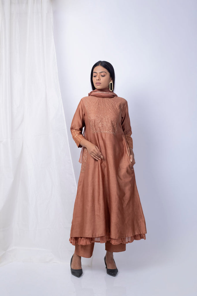 Cinnamon Kurta Set - CiceroniSilai Studio