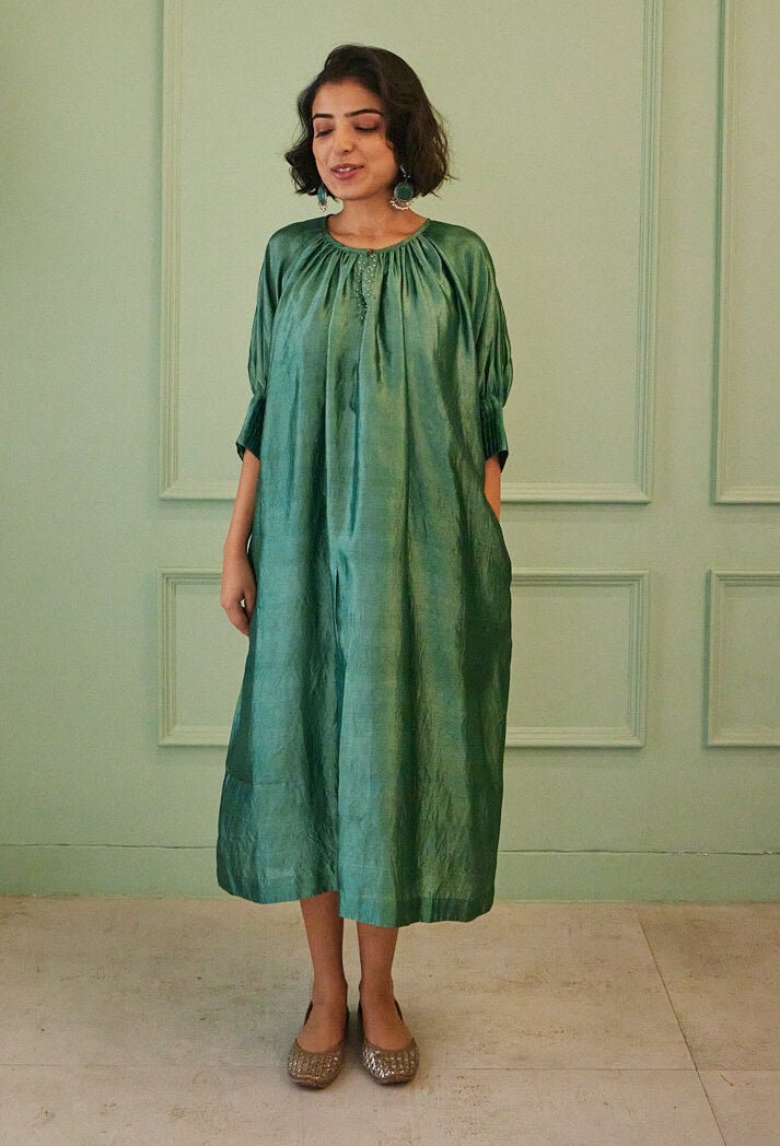 Dahlia Gathered Dress - CiceroniDressesAmbrosia