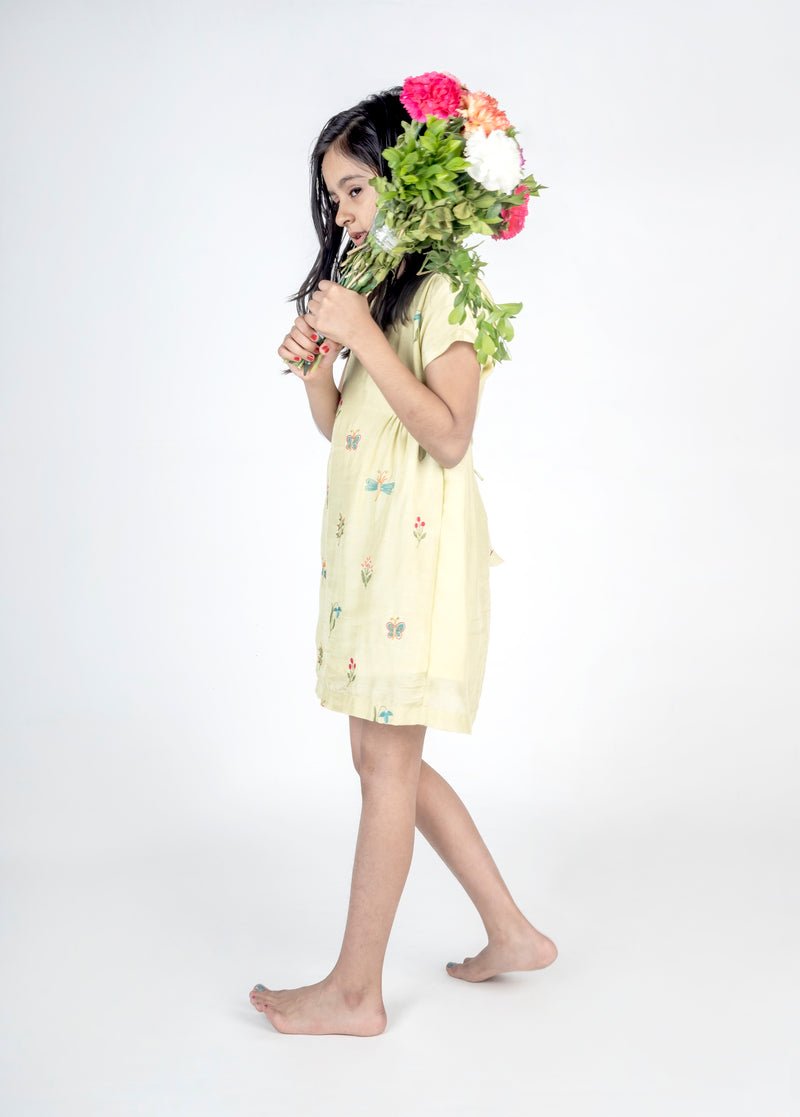 Dragon Fly Buta Embroidery Dress - CiceroniDressesMr. Brat