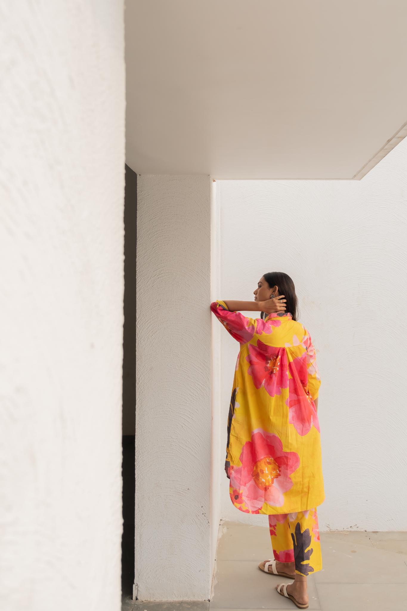 Floral Rhapsody Tunic and Pants set - CiceroniTunic SetSilai Studio