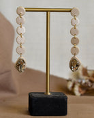 Gold Chord Danglers With Stone - CiceroniNoupelle