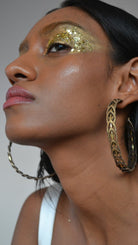 Gold Lace Hoops - CiceroniEarringsNoupelle