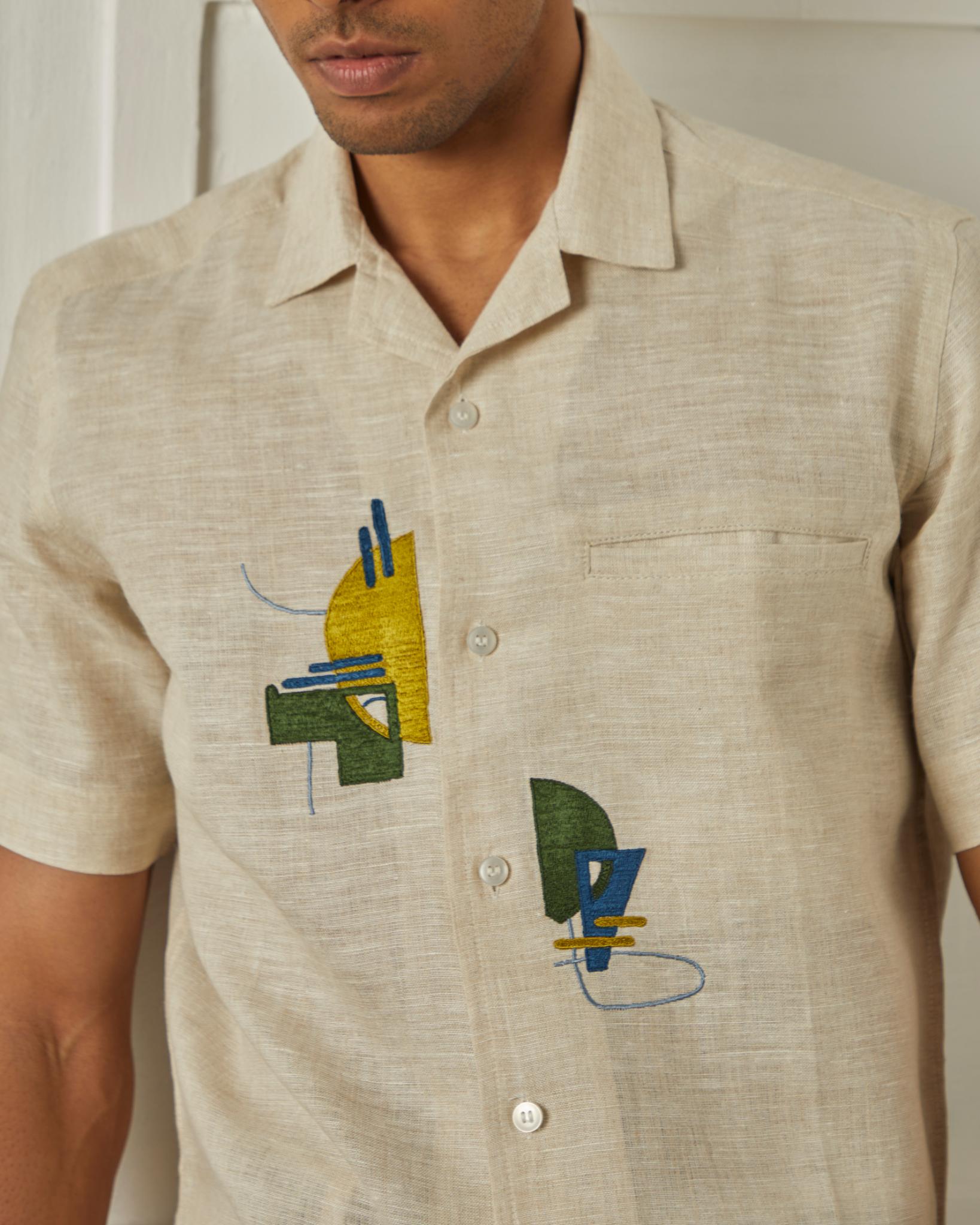 Green Anatomy Men Chest Artwork Shirt - CiceroniShirtsArtbeats by Keerthana