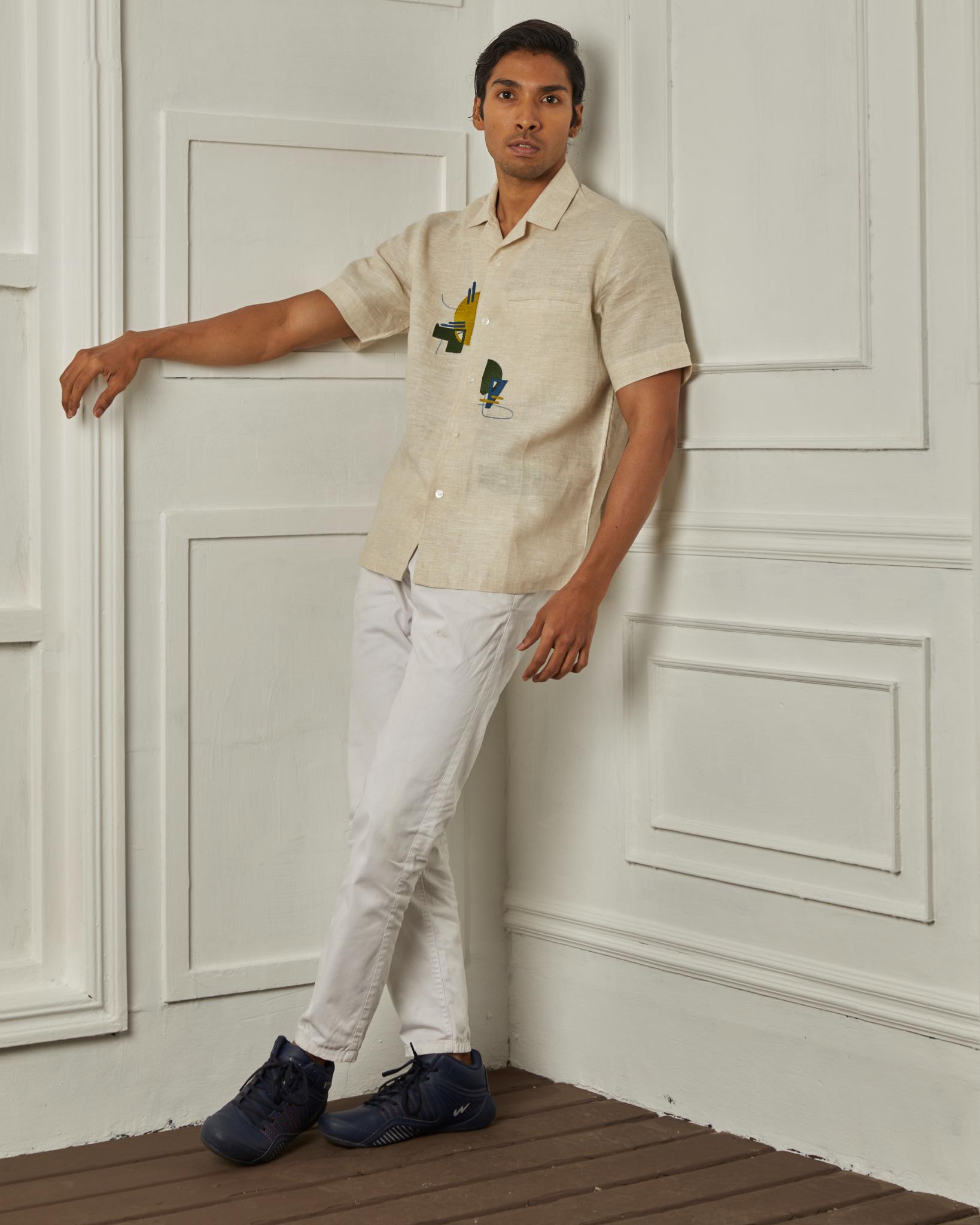 Green Anatomy Men Chest Artwork Shirt - CiceroniShirtsArtbeats by Keerthana