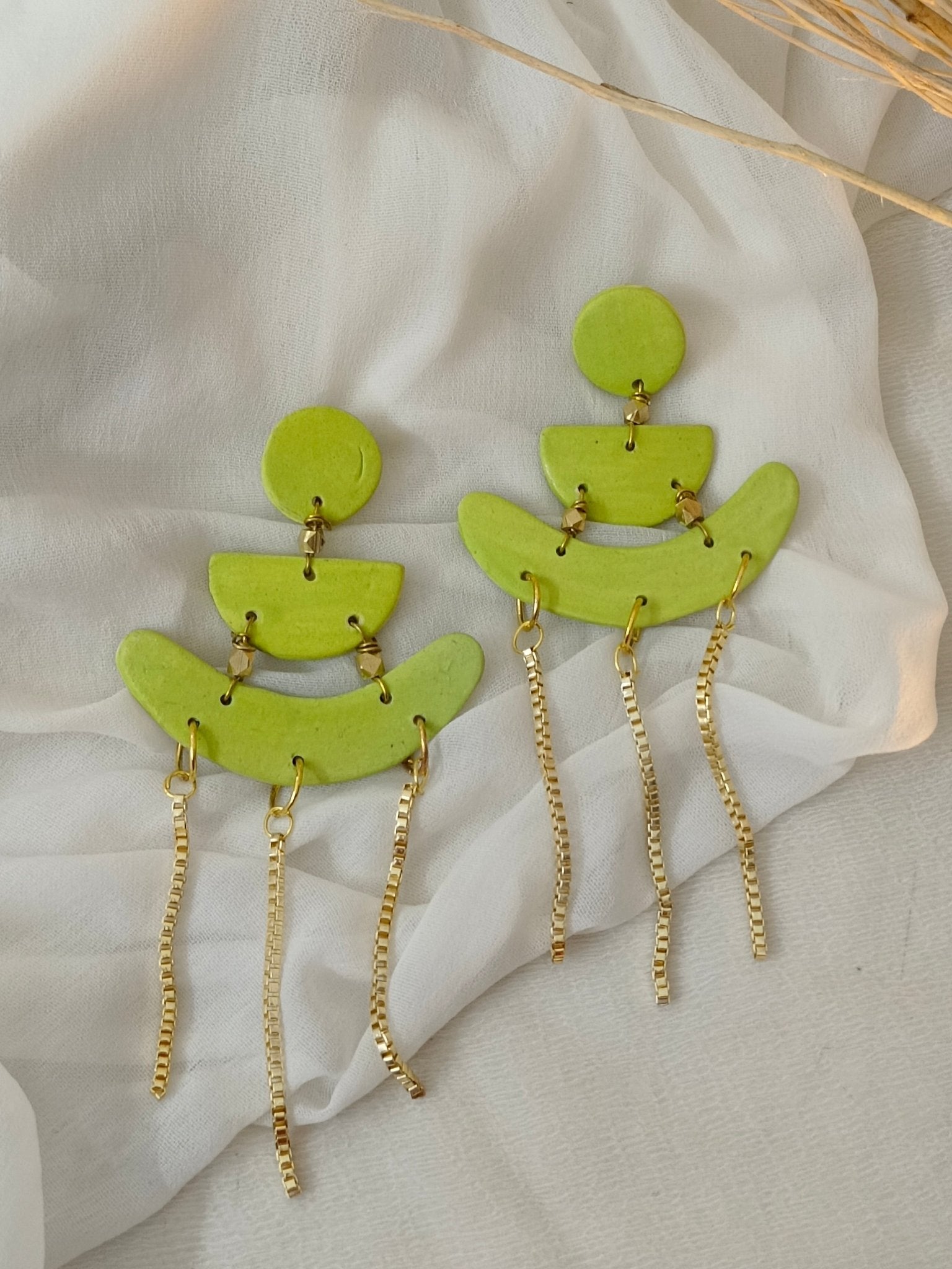 Buy Green Earrings by DO TAARA at Ogaan Market Online Shopping Site