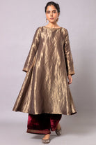 Gul Tissue Kurta Set - Gold - CiceroniKurta Set, Festive wearLabel Shreya Sharma