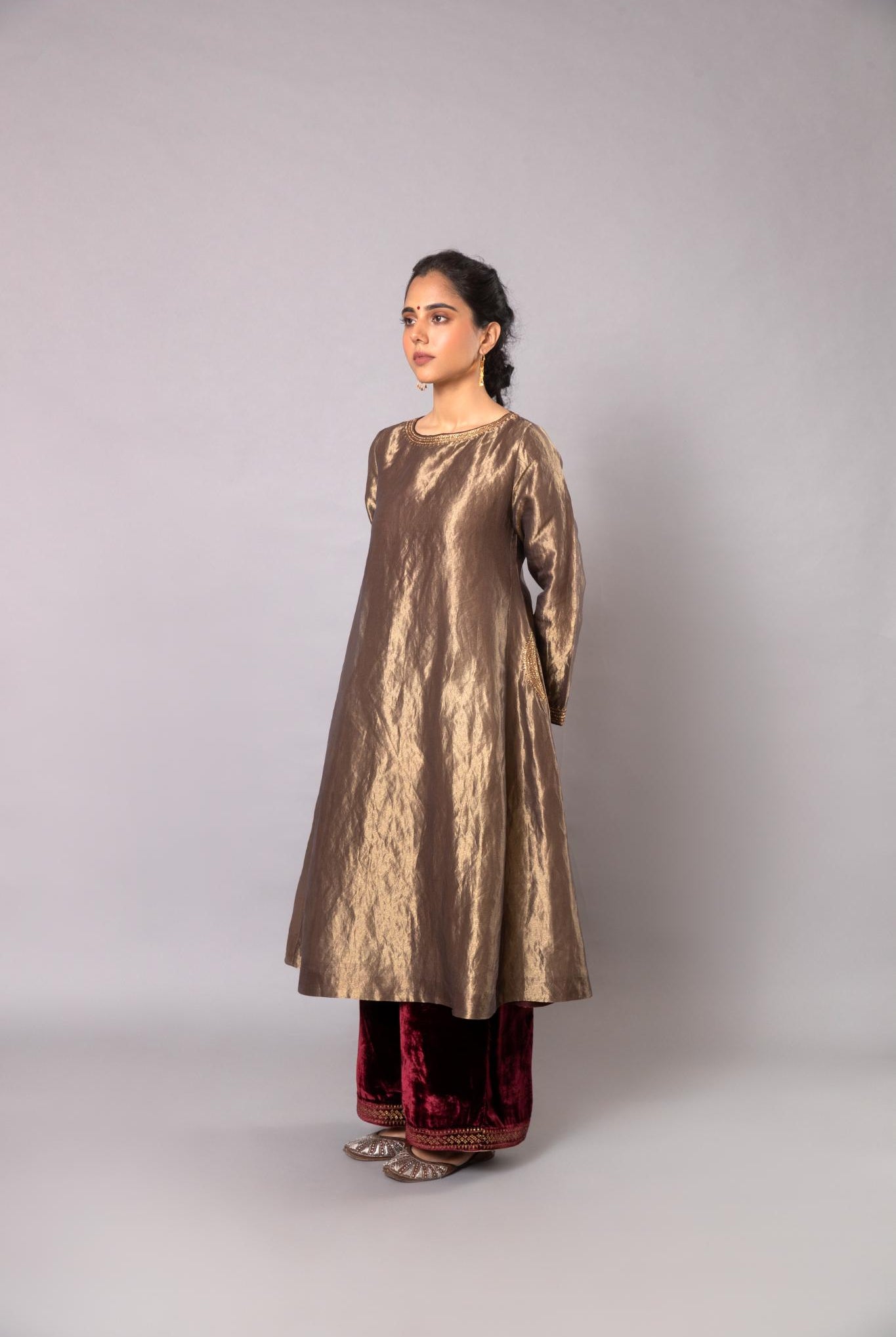 Gul Tissue Kurta Set of 3 - CiceroniKurta Set, Festive wearLabel Shreya Sharma