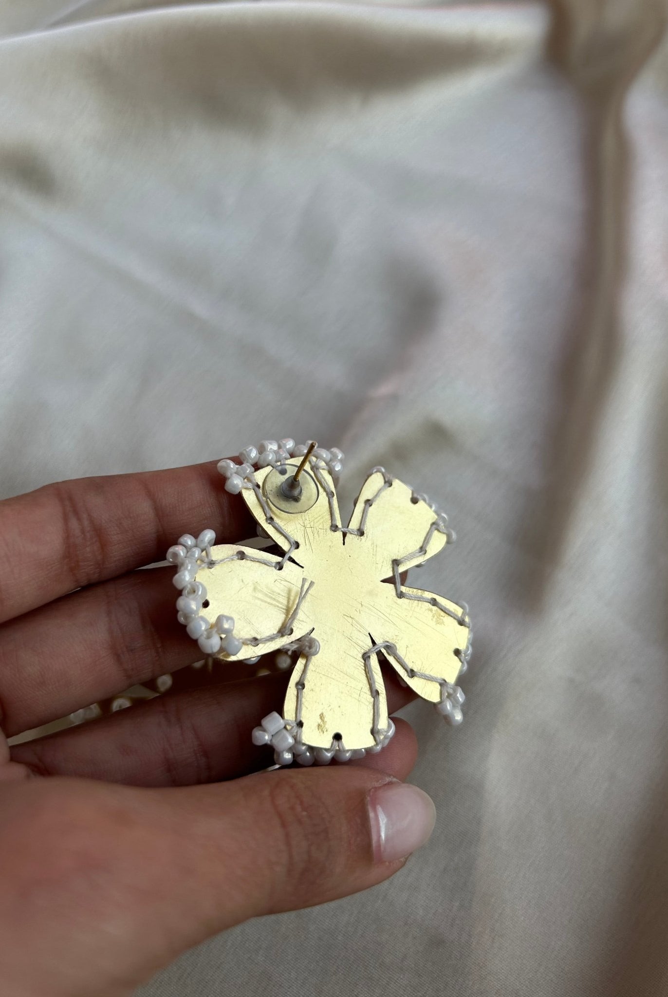 Harmony - Flower Brass Earrings - CiceroniEarringsBy Nirjari