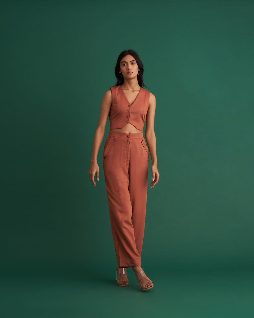 Heather Pants - Argan Brown - CiceroniShibui