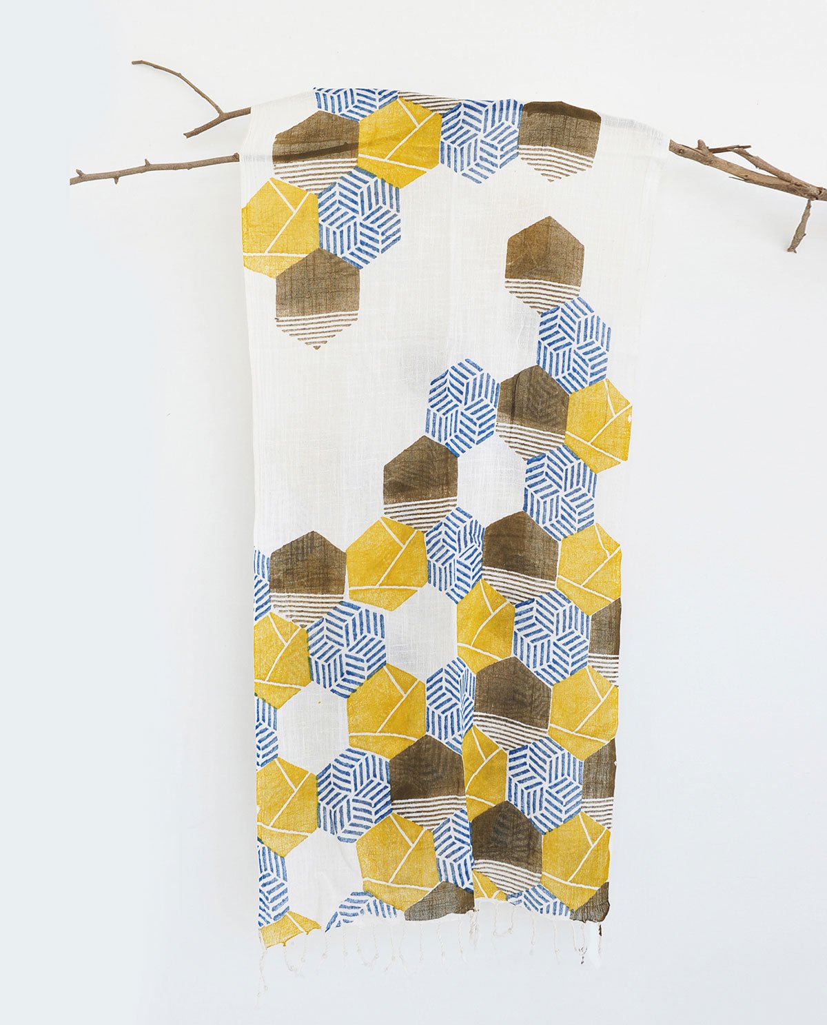 Honey Bee Puzzle Scarf - CiceroniScarfRias Jaipur
