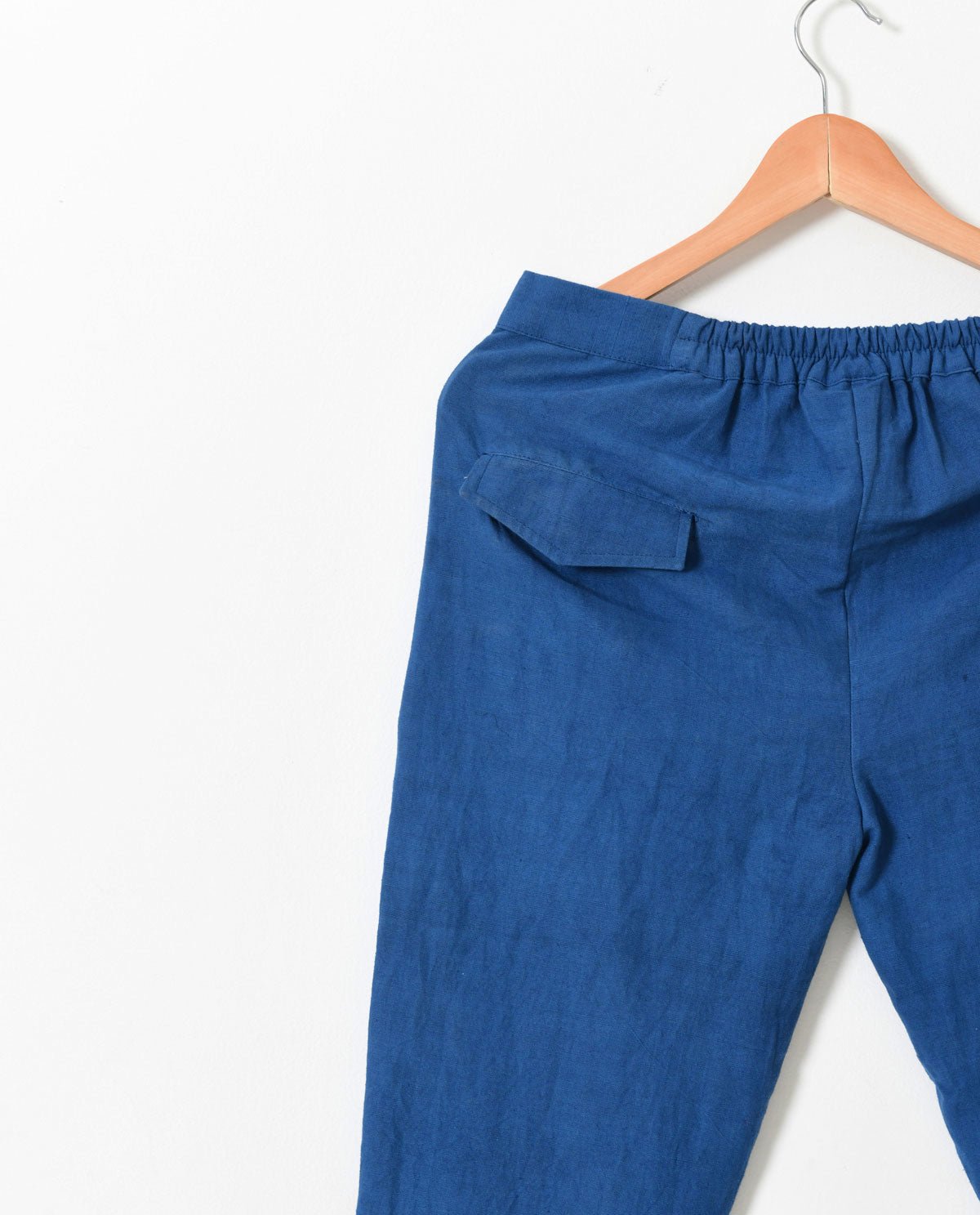 Vraj Indigo Folded Trousers | Pinklay