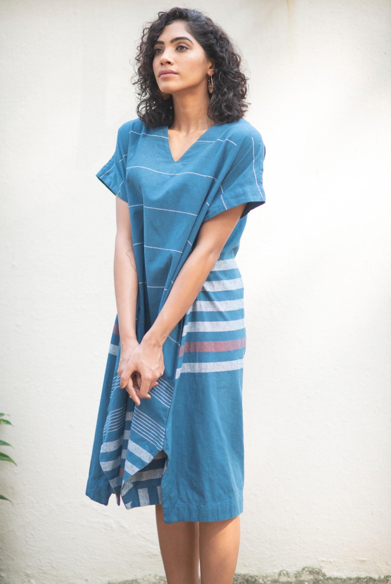 Indigo Stripe Dress - CiceroniDressesOrganic Hanger