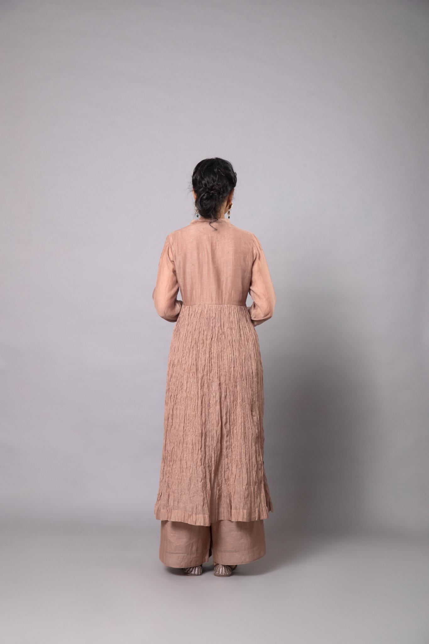 Indu Ghera Set - Beige - CiceroniKurta Set, Festive wearLabel Shreya Sharma