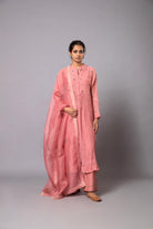 Indu Ghera Set - Light Pink - CiceroniKurta Set, Festive wearLabel Shreya Sharma