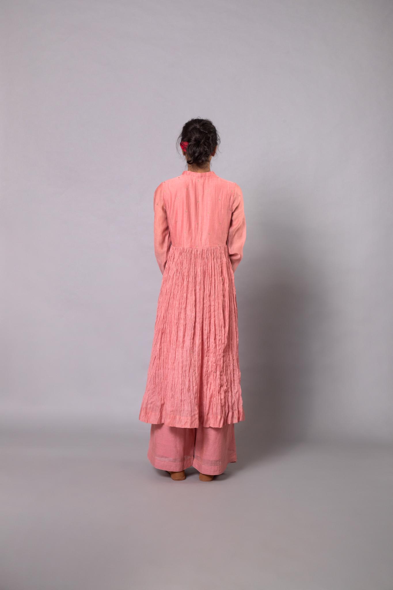 Indu Ghera Set - Light Pink - CiceroniKurta Set, Festive wearLabel Shreya Sharma