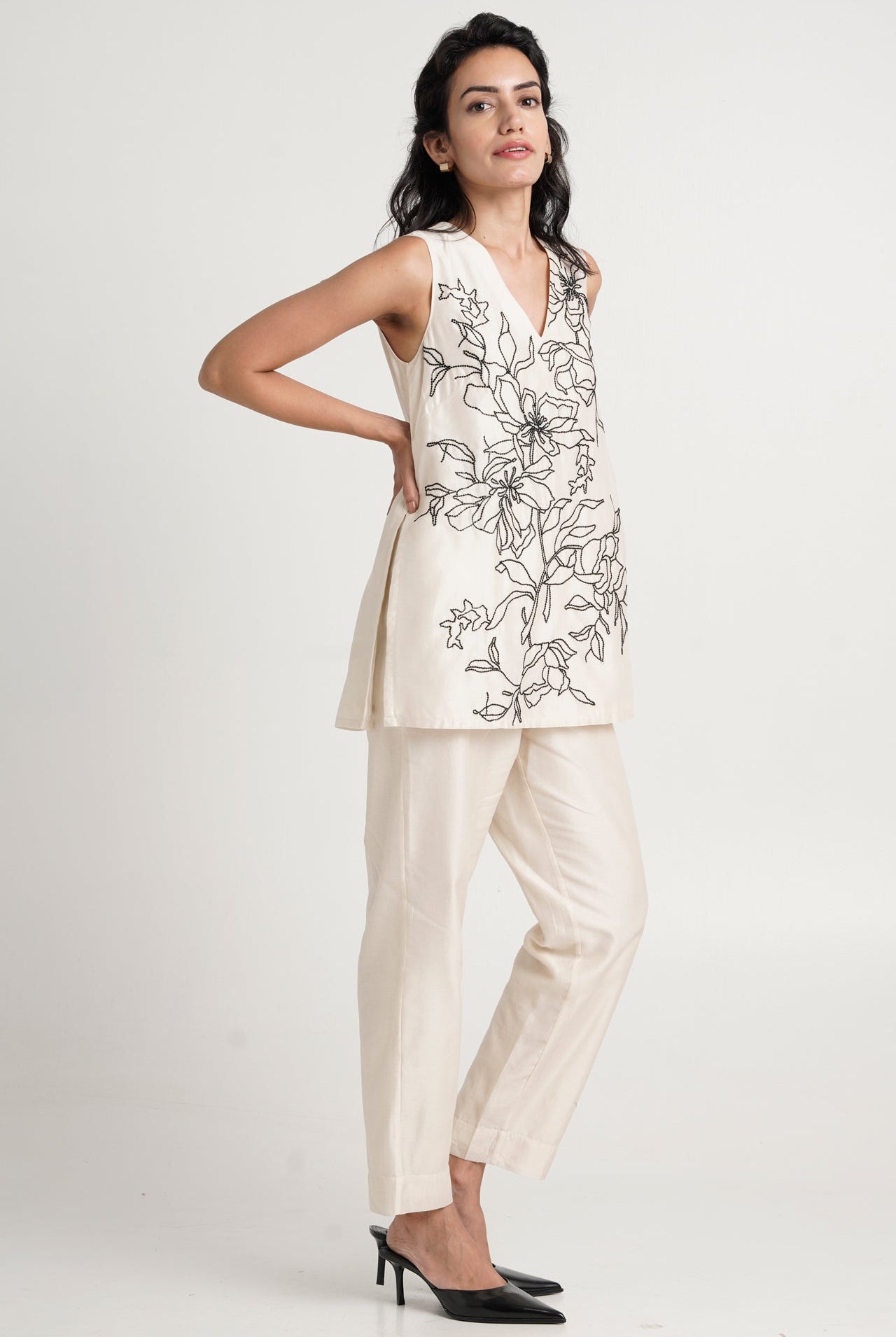 Irwin - Sequinned Sleeveless Top + Pants - CiceroniCo-ord SetMadder Much