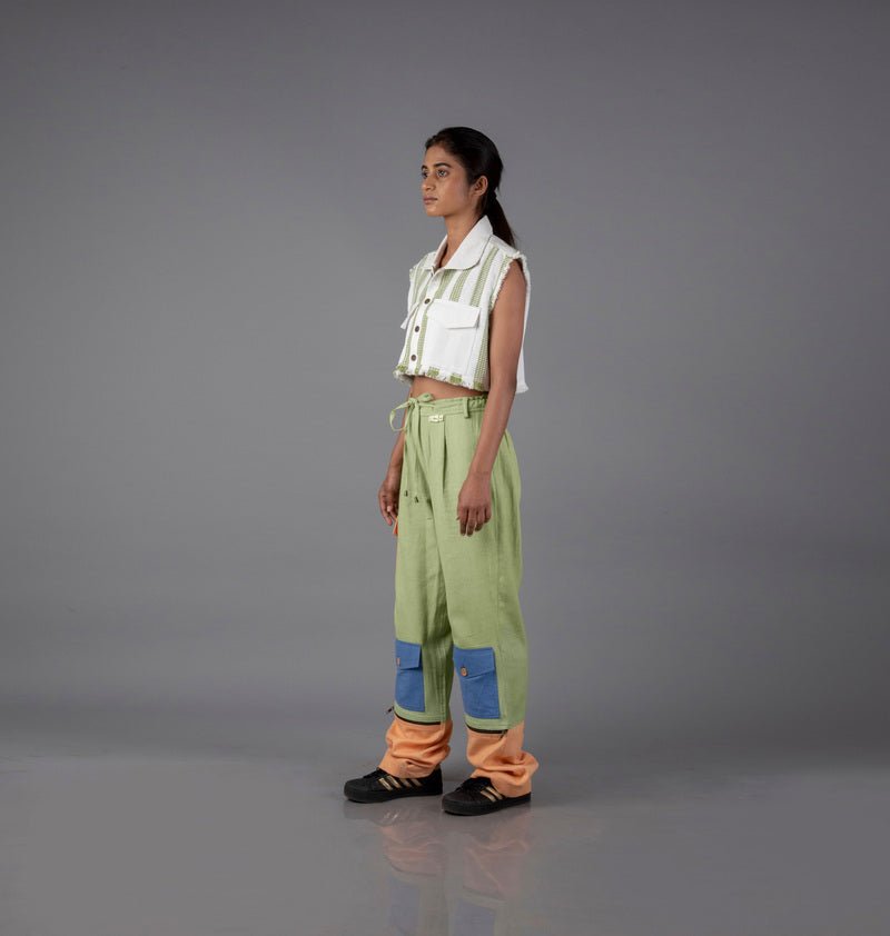 Jharkhand Handloom Textile Unisex Straight Long Length Pant - CiceroniPantsJohargram
