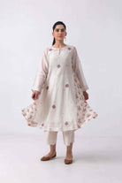 Kavya Rose Kurta Set in White - Ciceronikurta set, Festive wearLabel Shreya Sharma