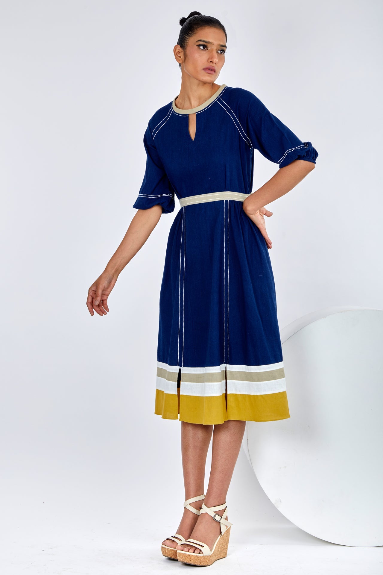 Kawa - Peek-A-Back Midi Dress - CiceroniDressesMadder Much