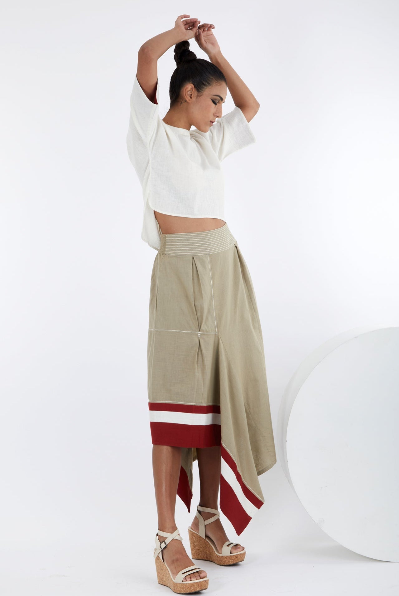 Kazu - Crop Top And Terraced Skirt - CiceroniCo-ord SetMadder Much