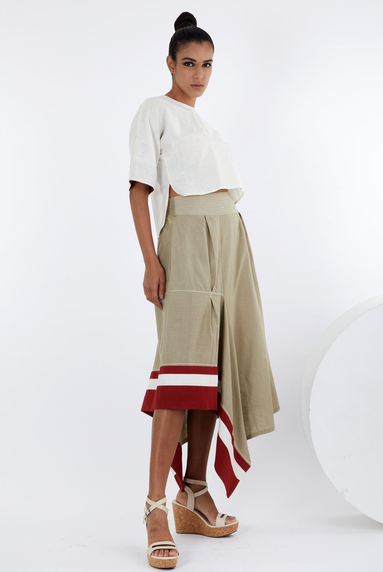 Kazu - Crop Top And Terraced Skirt - CiceroniCo-ord SetMadder Much