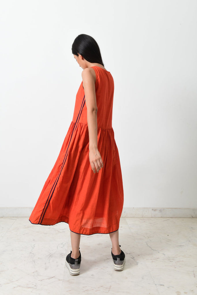 Khadi Crescent Moon Dress - CiceroniDressesRias Jaipur