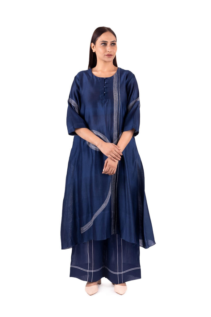 Khat Pantone Embroidery Dress Co-ord Set - CiceroniKurta Set, Festive wearKhat