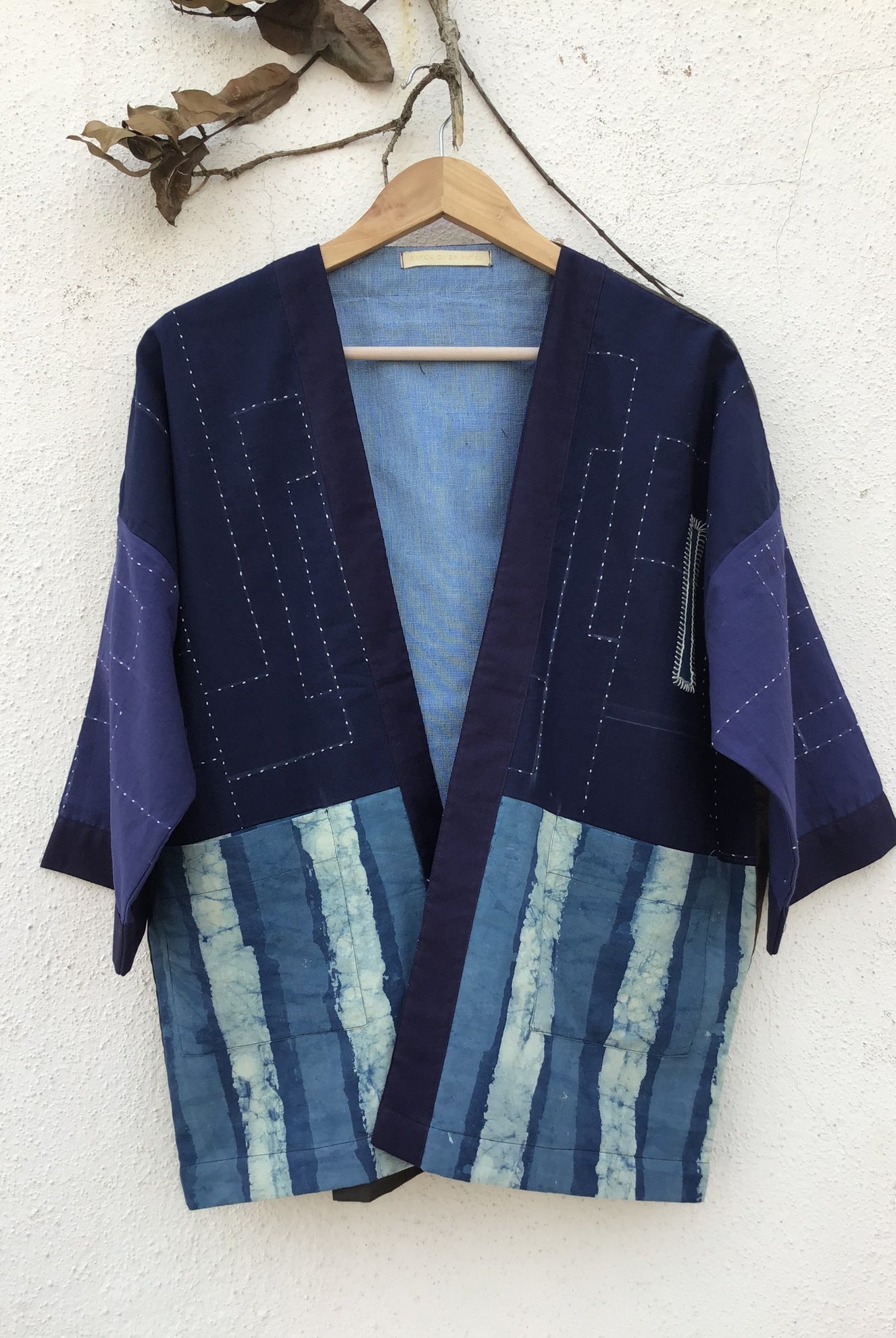 Kimono jacket In Blue - CiceroniPatch Over Patch