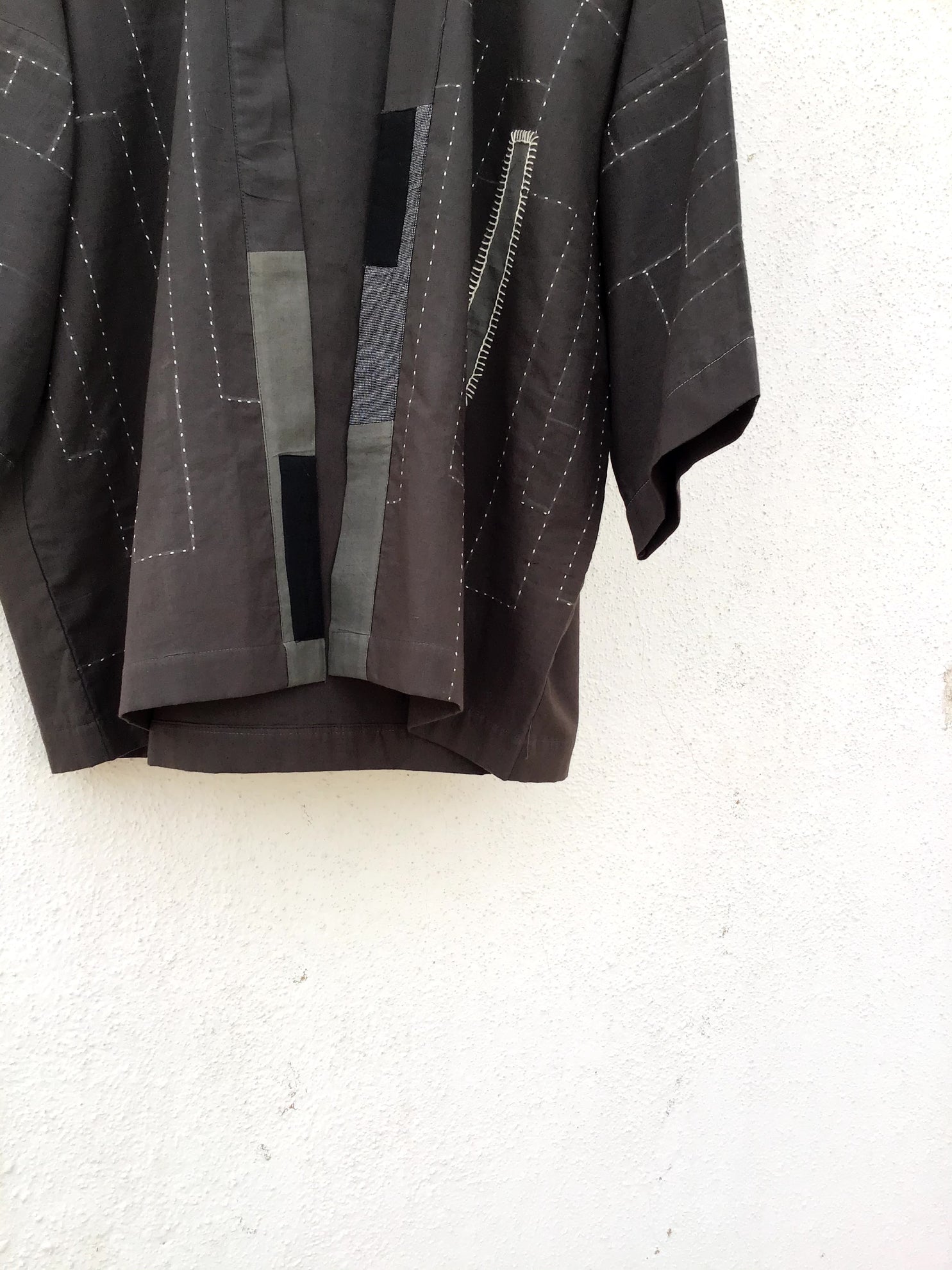Kimono jacket In Brown - CiceroniPatch Over Patch