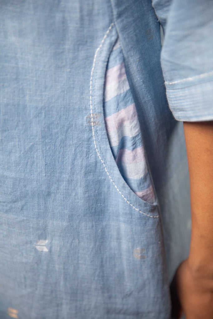 Lata Single Slit Kurta - CiceroniKurtaBhomra