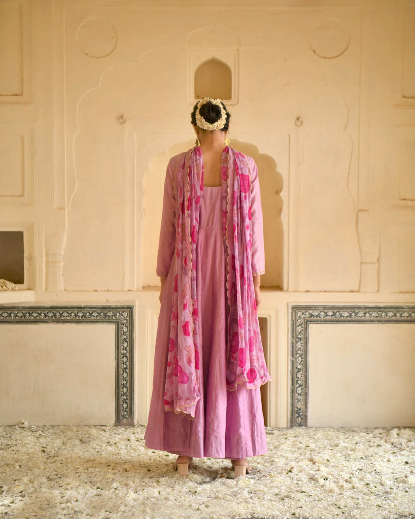 Lilac Mauve Kurta Set - CiceroniTaro