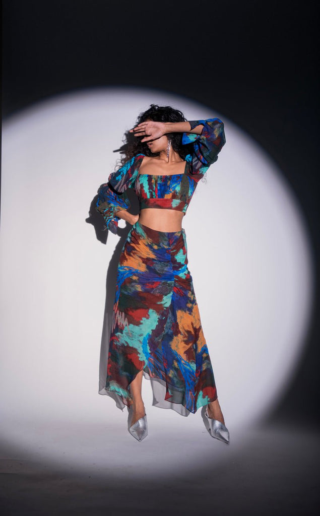 Martini Ruched Skirt - CiceroniSkirtsAdvait