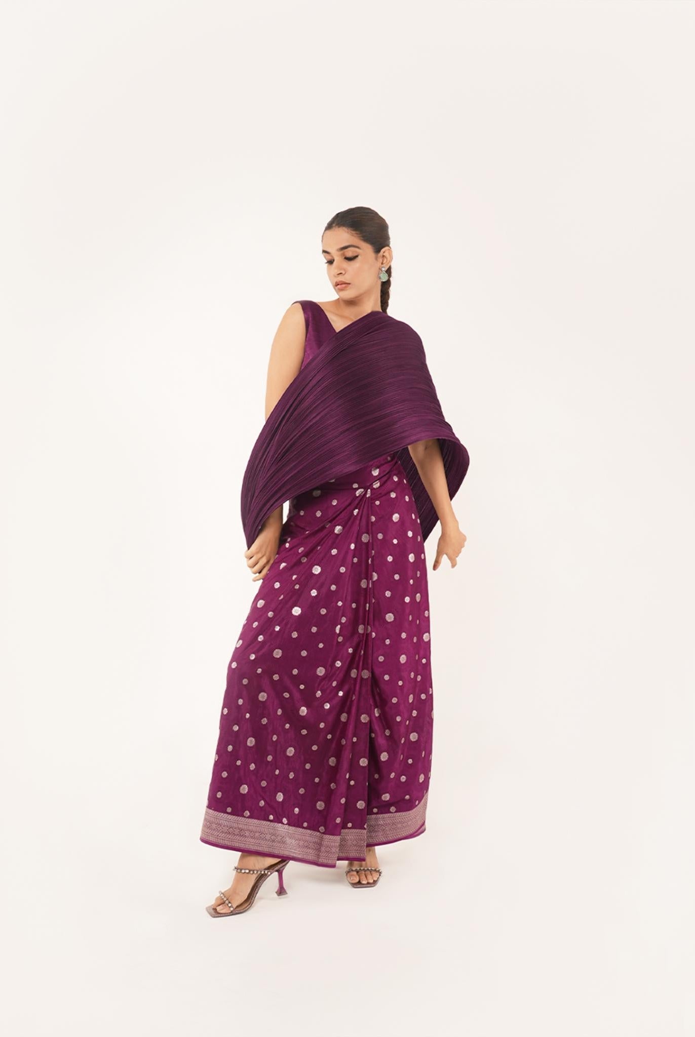 Maya Silk Concept Saree in Purple - CiceroniCo-ord SetShriya Singhi