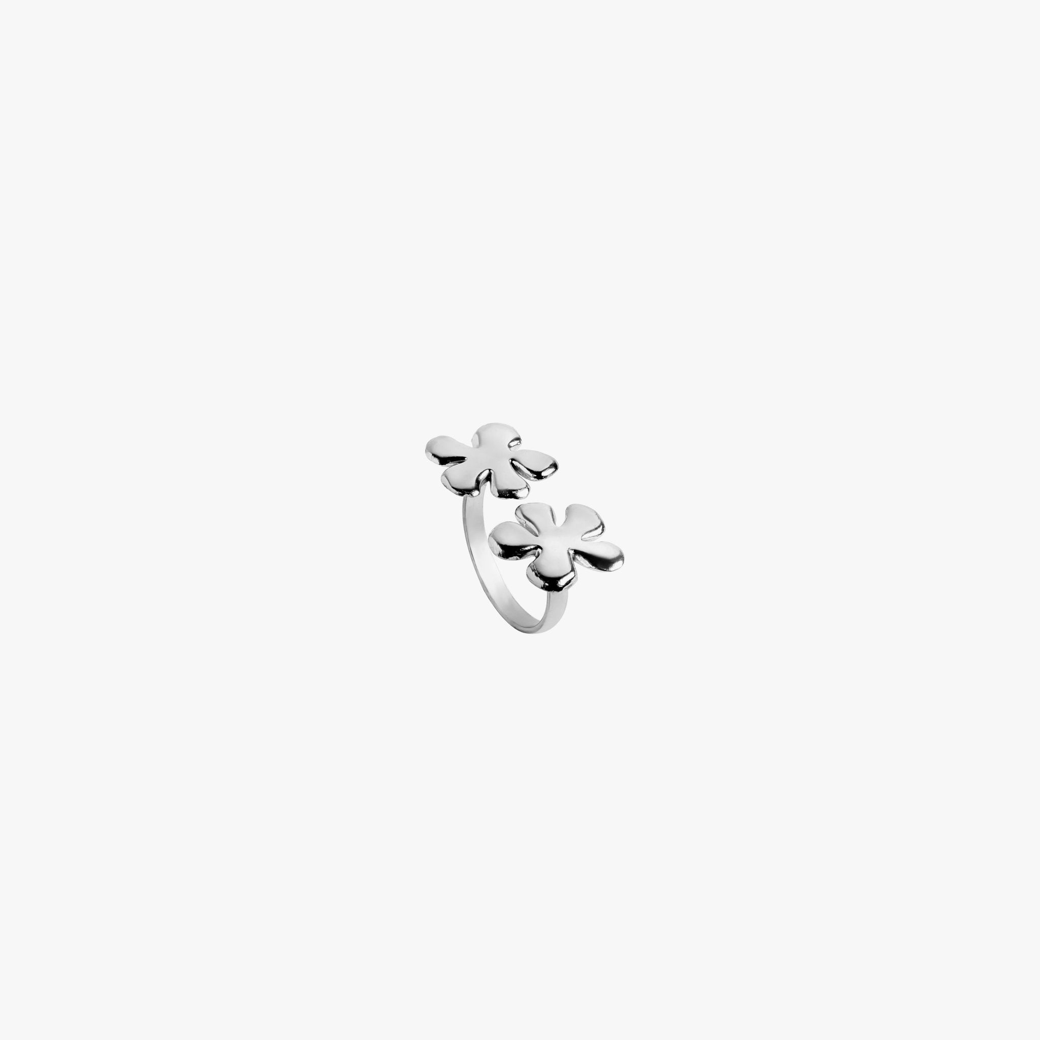Mini Flora Ring - Silver Tone - CiceroniRingEquiivalence