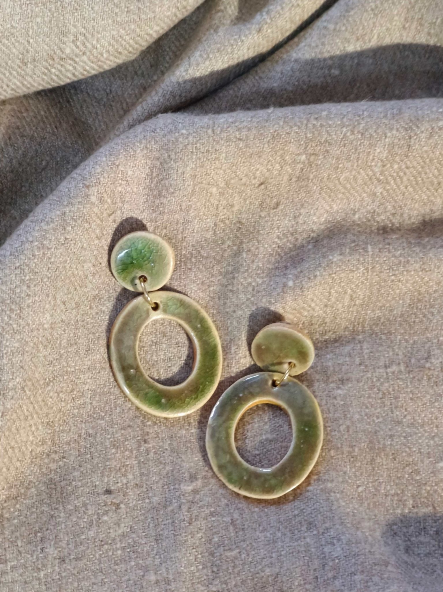 Miwa-moss green - CiceroniEarringsBoundless by Shilpi
