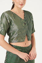 Moonlight Silk Coord Set In Green - CiceroniCo-ord Setshriya singhi